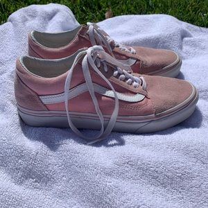Pink low top vans